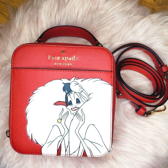 NWT Kate Spade K8097 Disney X Kate Spade New York Vanity Cruella Crossbody - Picture 7 of 7